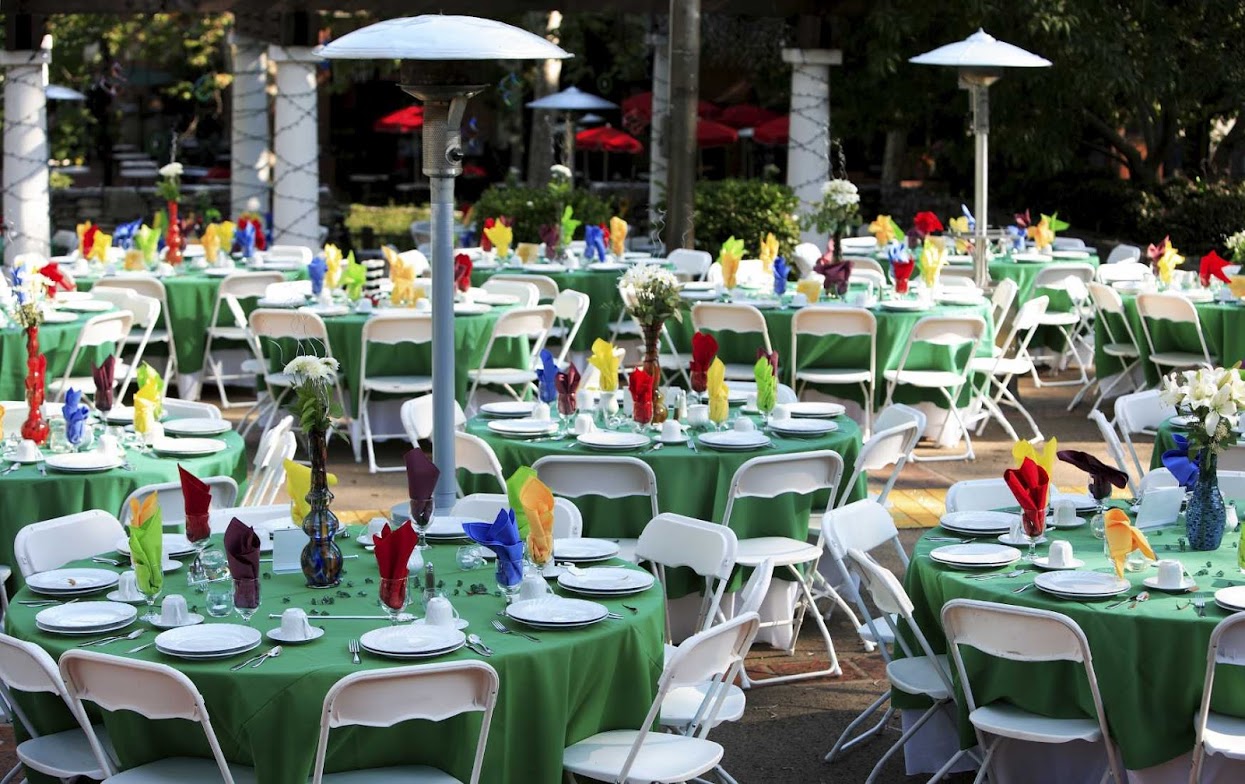 Green Tables Red Diamond Rentals