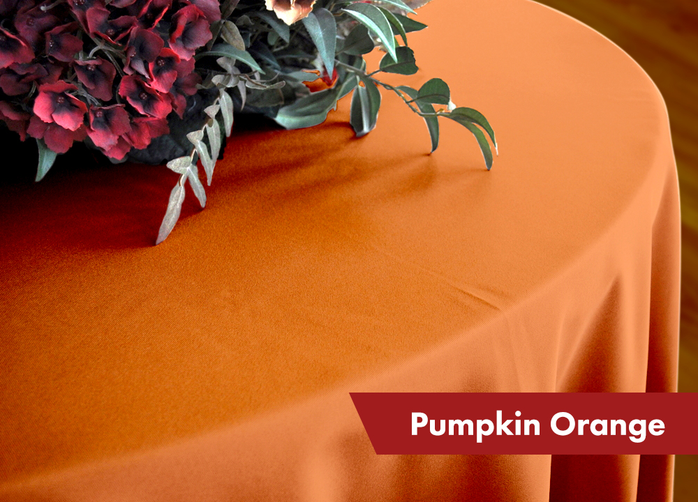 Pumpkin Orange Linen